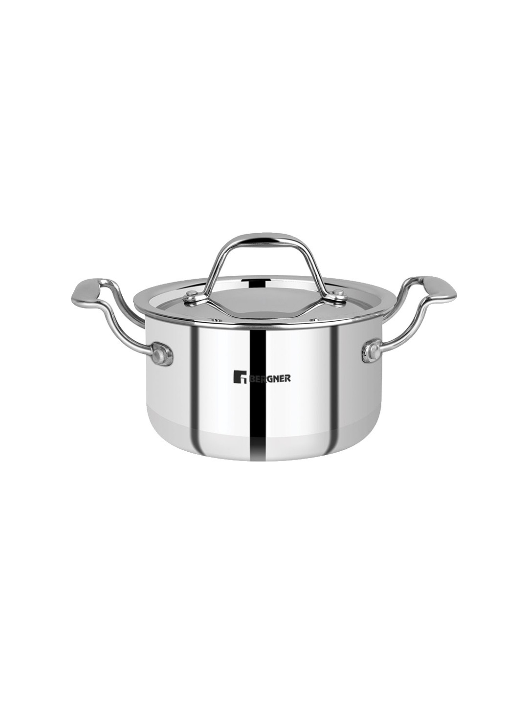 Buy BERGNER Argent TiPly Stainless Steel Induction Bottom Casserole1.2L