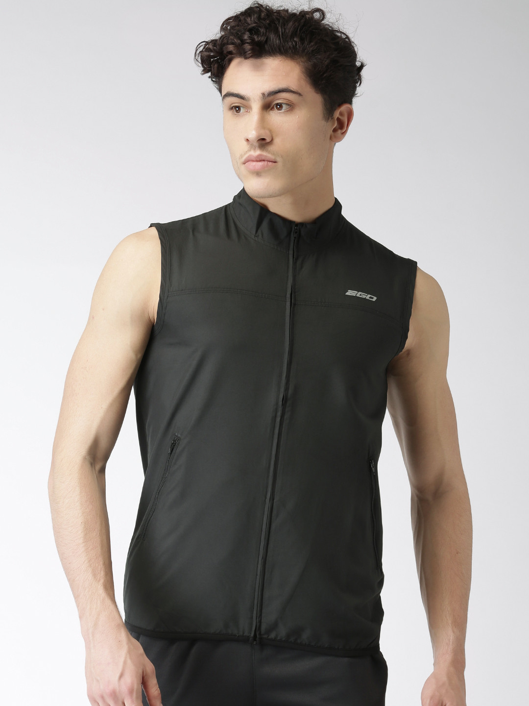 mens black running jacket