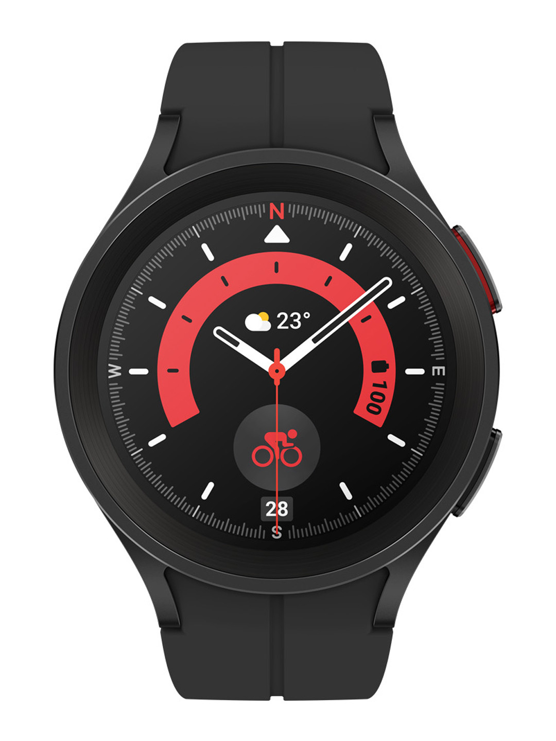 Buy Samsung Galaxy Watch5 Pro LTE (45 Mm, Black Titanium, Compatible ...