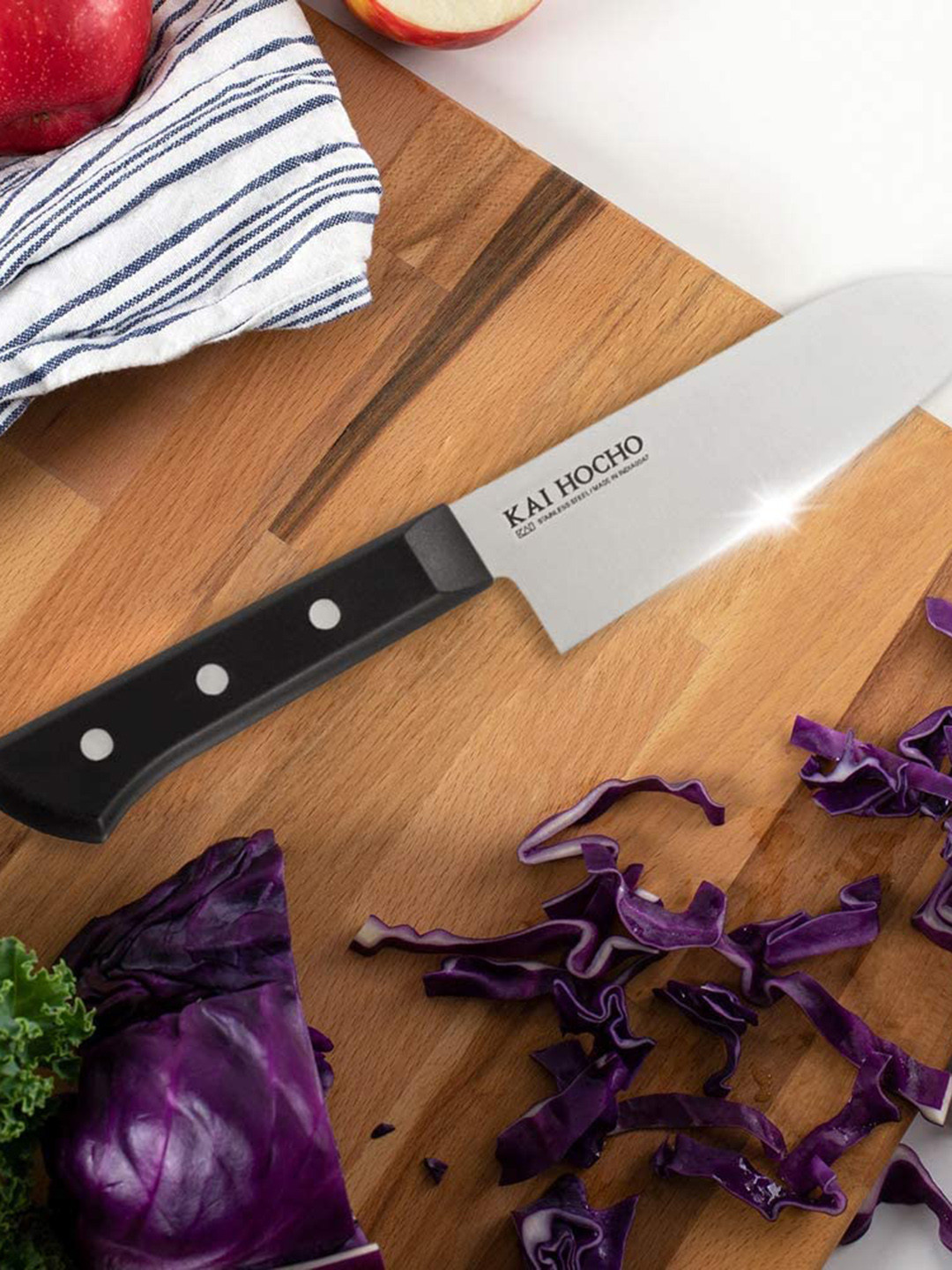 Buy KAI Kai Hocho Premium Santokui Black Stainless Steel Kitchen Knife