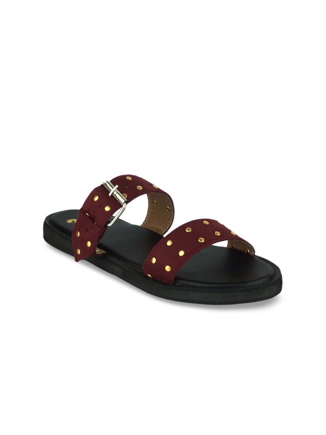 open toe flats myntra