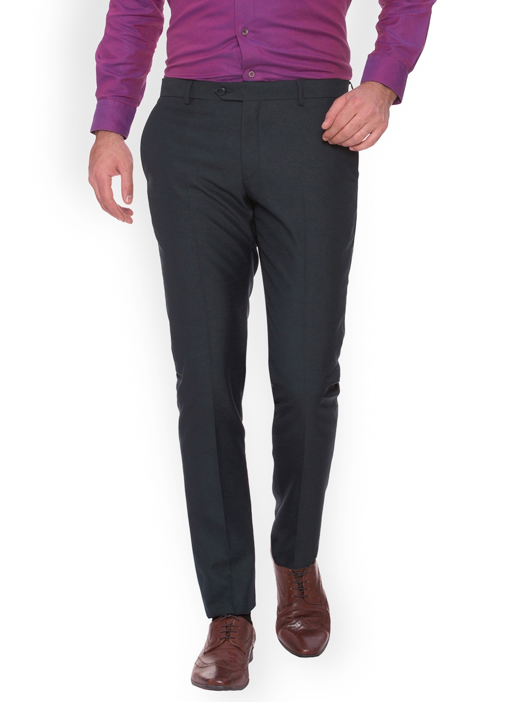 blue formal trousers