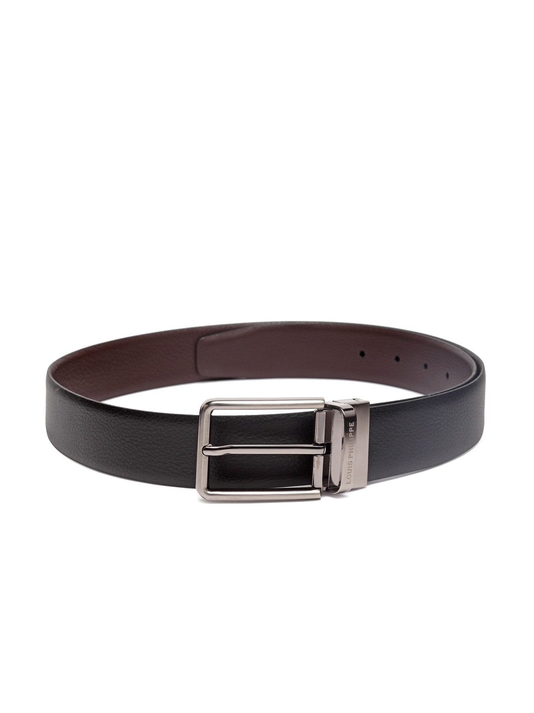 Buy Louis Philippe Men Black & Brown Leather Reversible Belt - Belts for Men 2388458 | Myntra