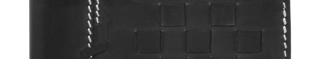 Buy Louis Philippe Men Black Self Design Two Fold Leather Wallet - Wallets for Men 2388505 | Myntra