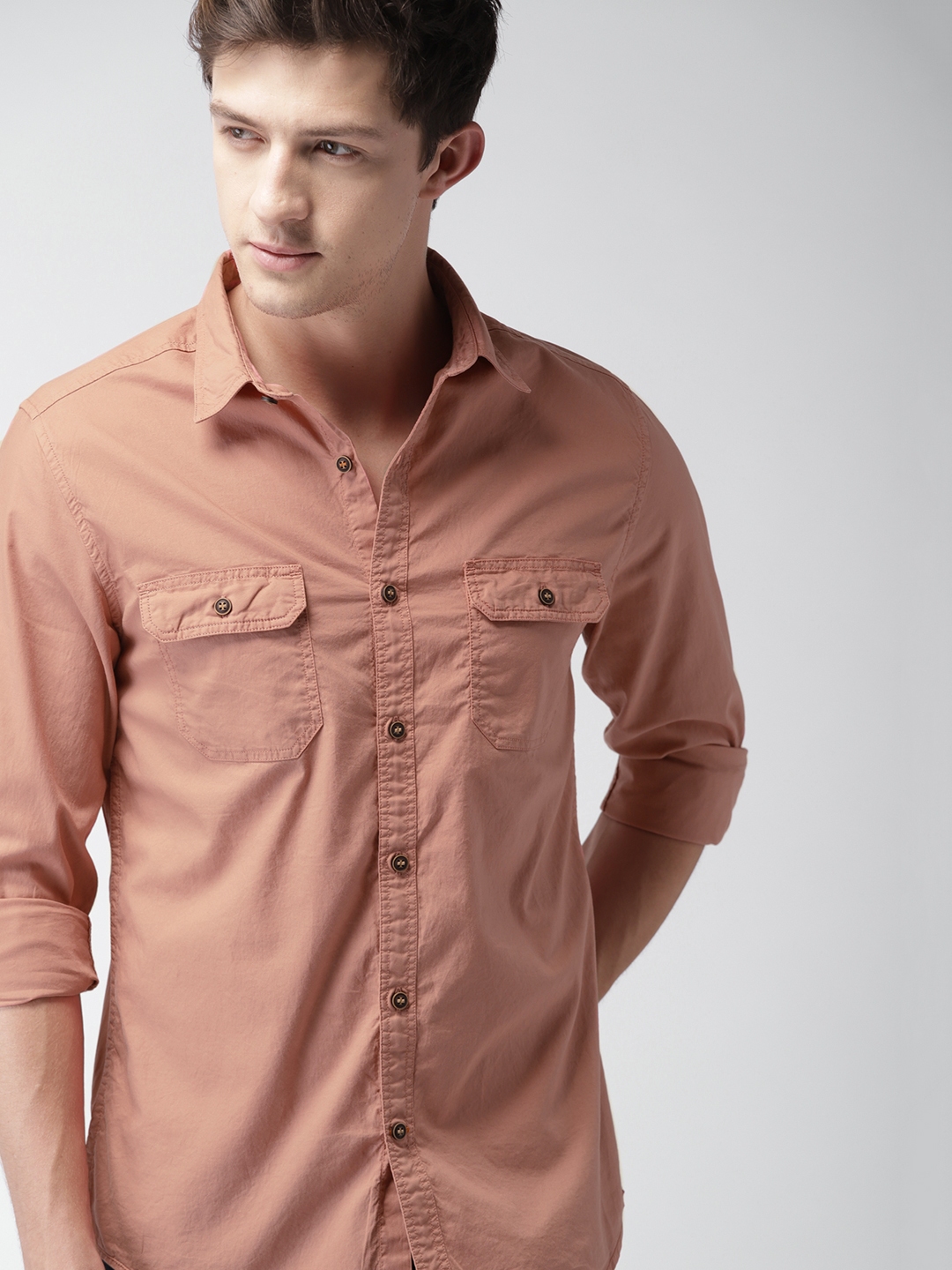 mast and harbour pink shirt