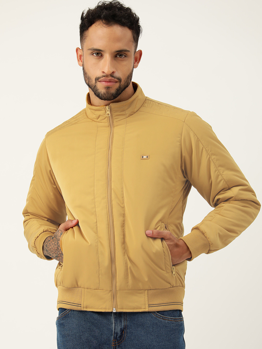 Buy Monte Carlo Solid Bomber Jacket Jackets for Men 23920482 Myntra