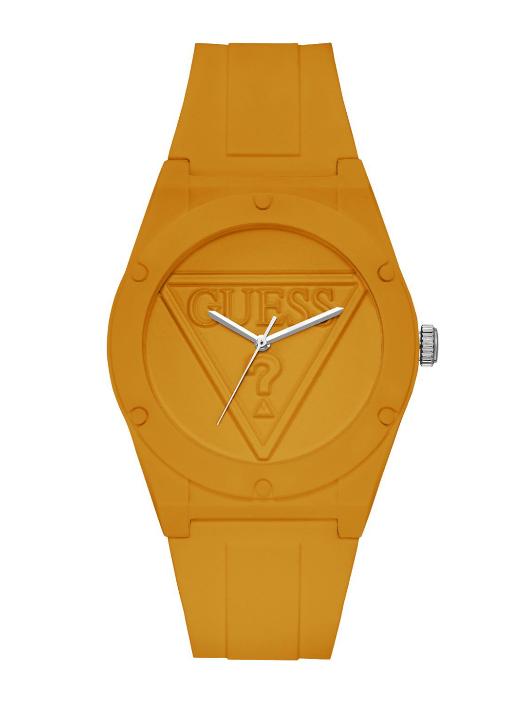 Guess Zena Analog White Dial White Rubber Strap Watch For Women - W1094L1