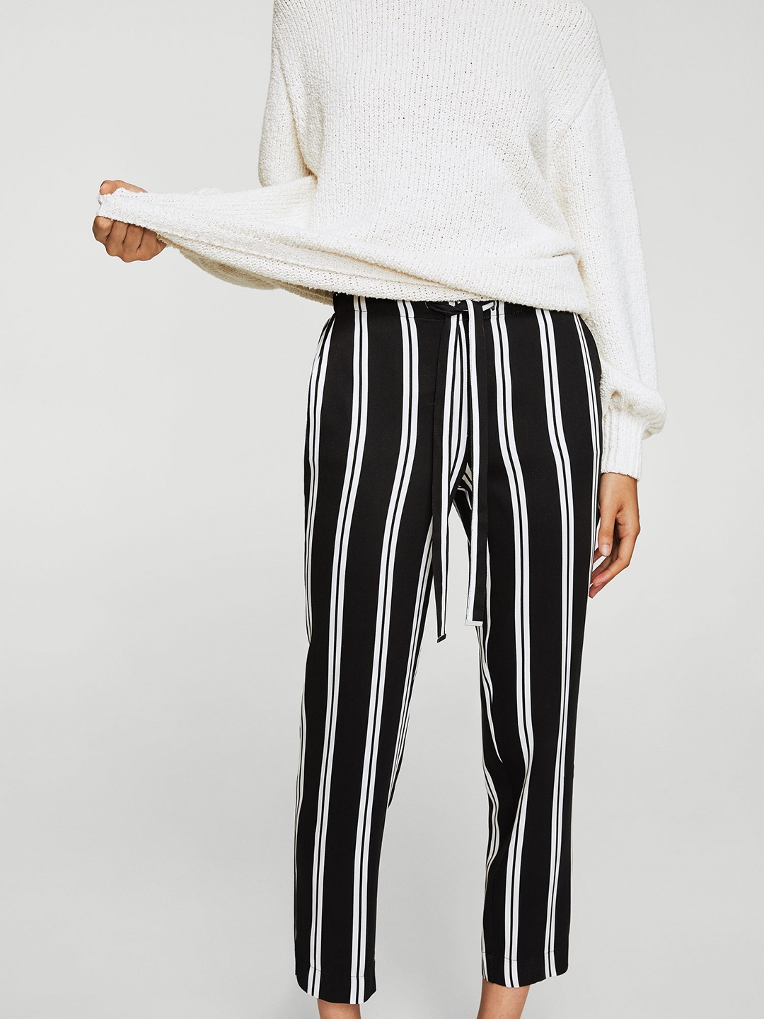 white striped trousers womens