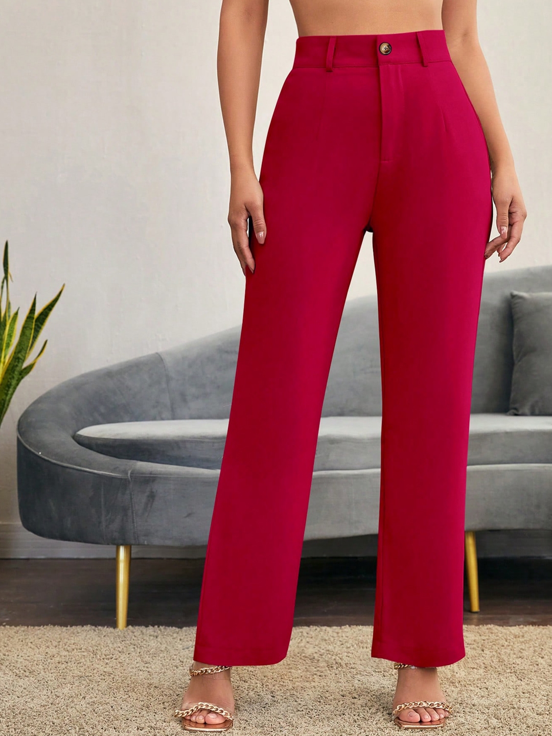 Buy SHEETAL Associates Women Norma Straight Fit High Rise Easy Wash