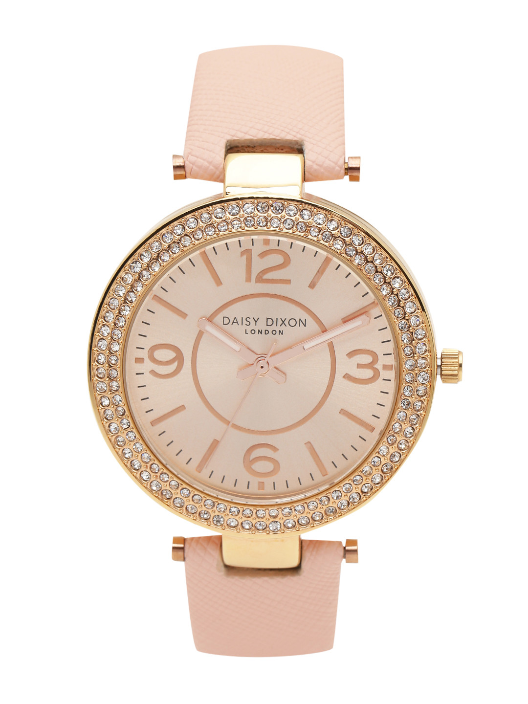 Daisy Dixon Butterfly Crystal Studs Pink Strap Ladies Watch - DD162PG main image 0