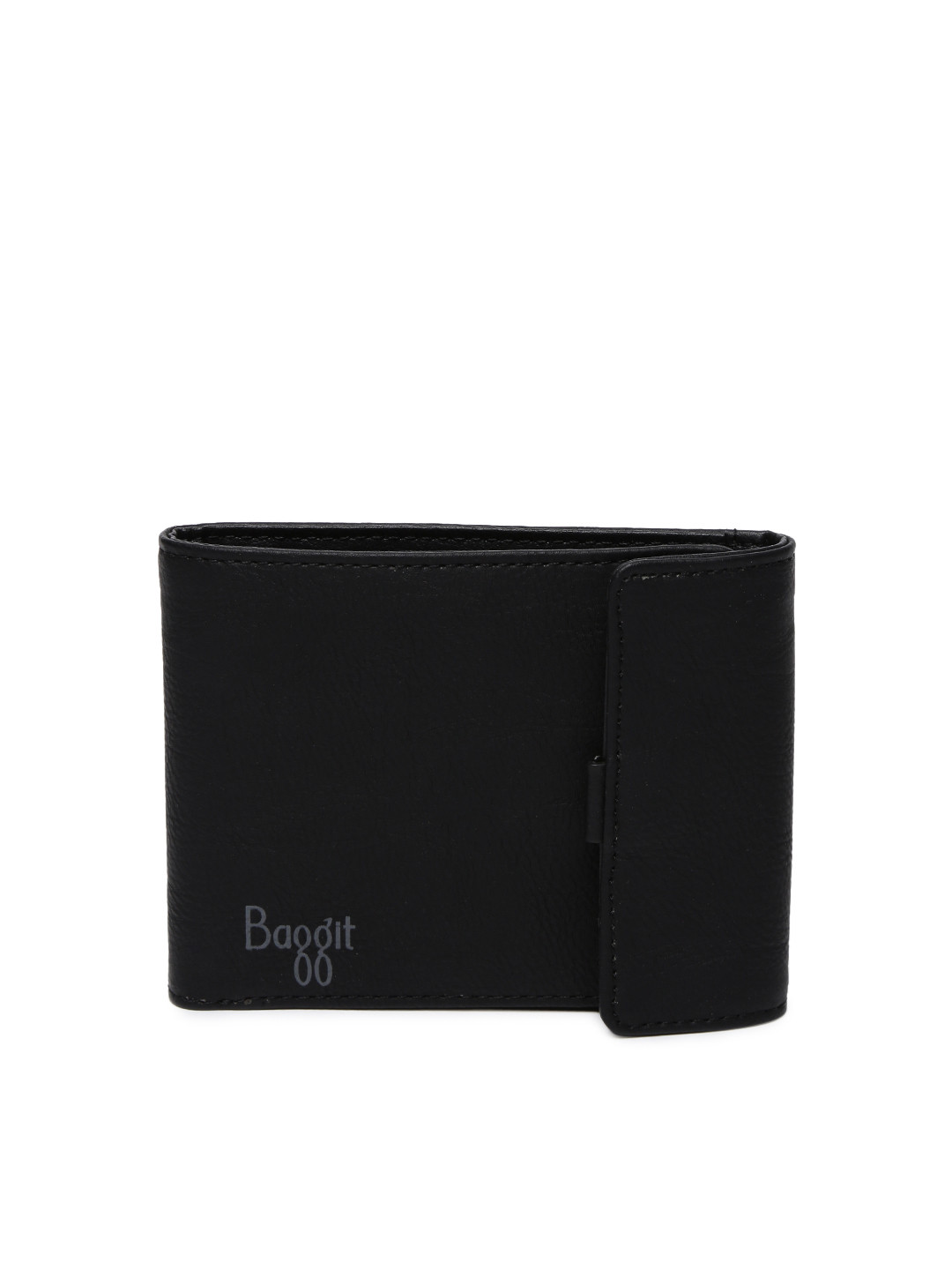 Buy Baggit Men Black Solid Two Fold Wallet Wallets for Men 2395692
