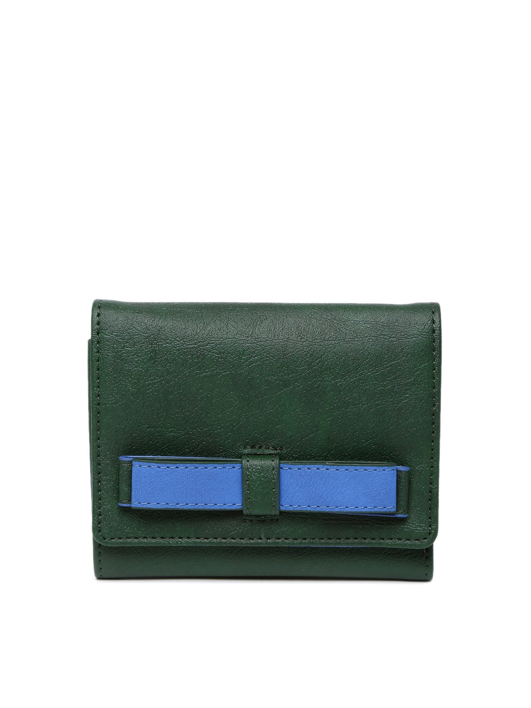 Buy Baggit Women Green Solid Three Fold Wallet - Wallets for Women ...