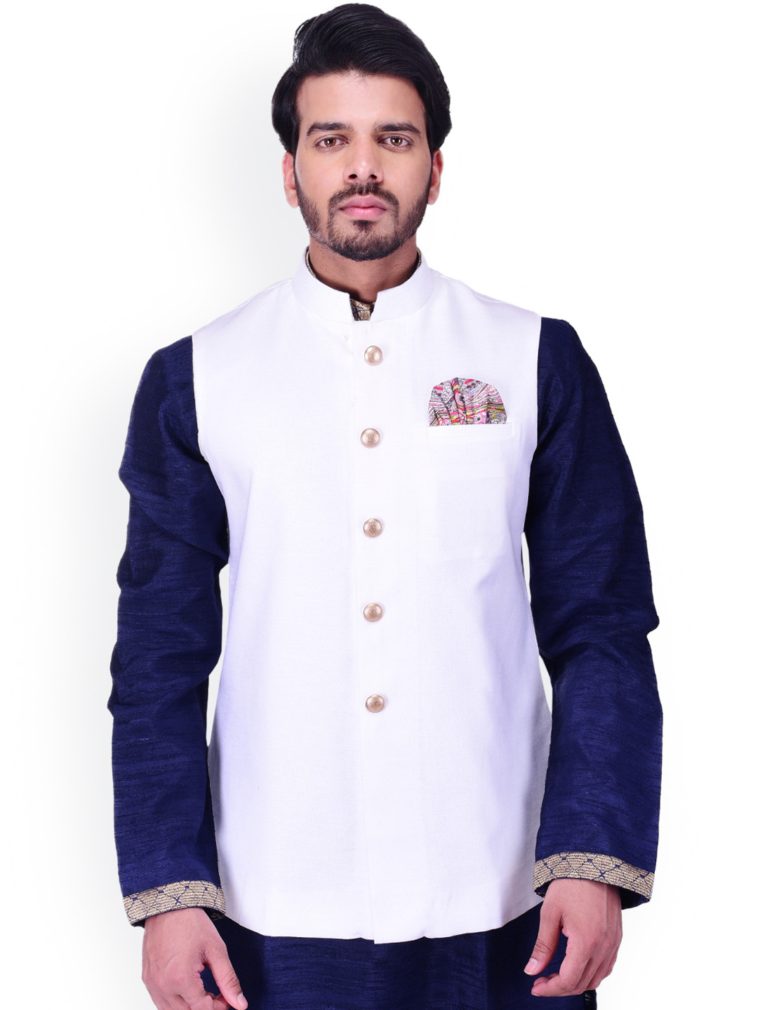 Abito con Giacca Nehru Color Cuoio e Mocassini