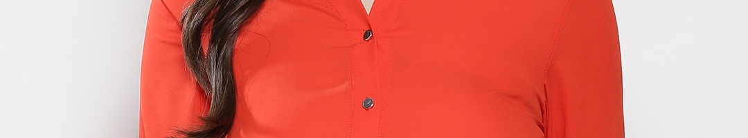 Buy DOROTHY PERKINS Women Orange Solid Casual Shirt - Shirts for Women ...