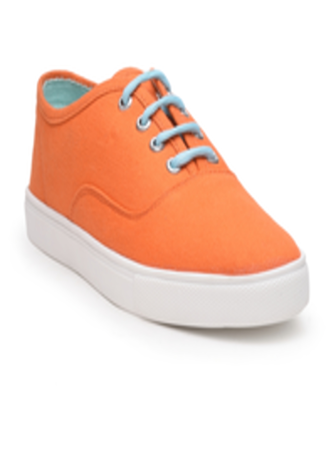 Buy Nell Women Orange Sneakers Casual Shoes for Women