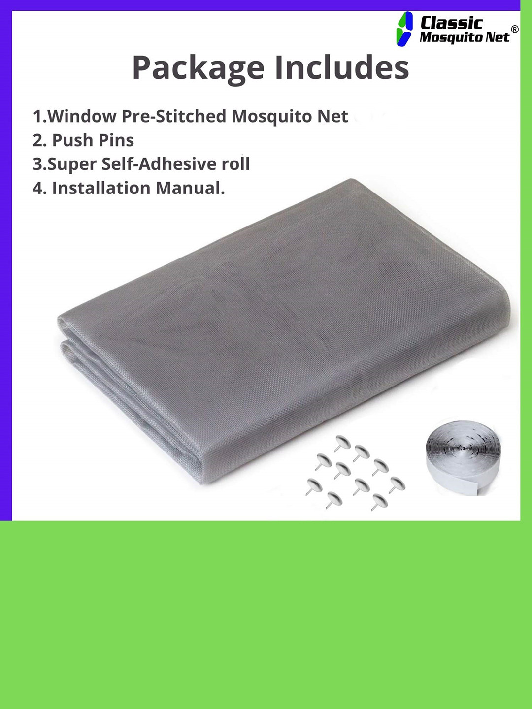 Buy Classic Mosquito Net Black Self Adhesive Window Mosquito Net
