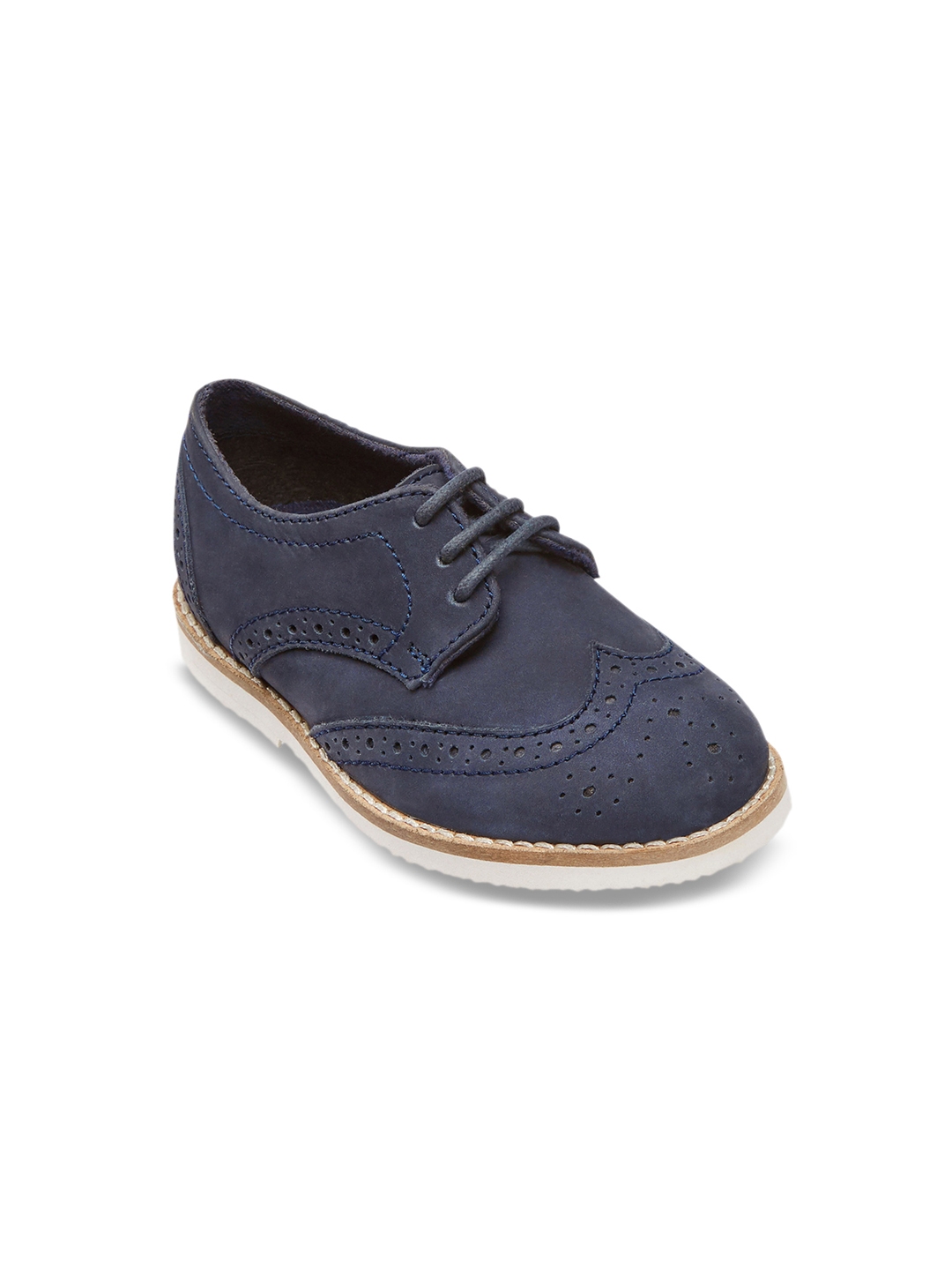 Buy Next Boys Navy Blue Leather Brogues - Casual Shoes for Boys 2398555 ...