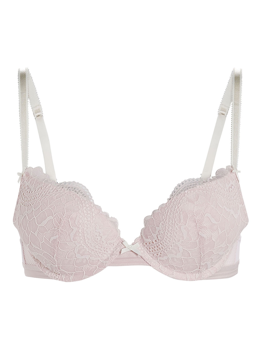 Buy NEXT Pink Lace Underwired Non Padded Push Up Bra Bra for Women