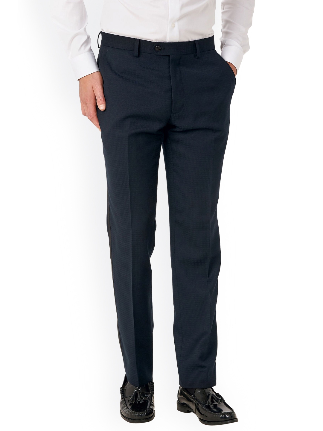 navy blue formal trousers ladies
