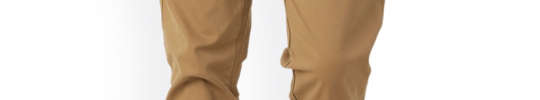 Buy Next Men Khaki Slim Fit Solid Chinos - Trousers for Men 2399449 ...