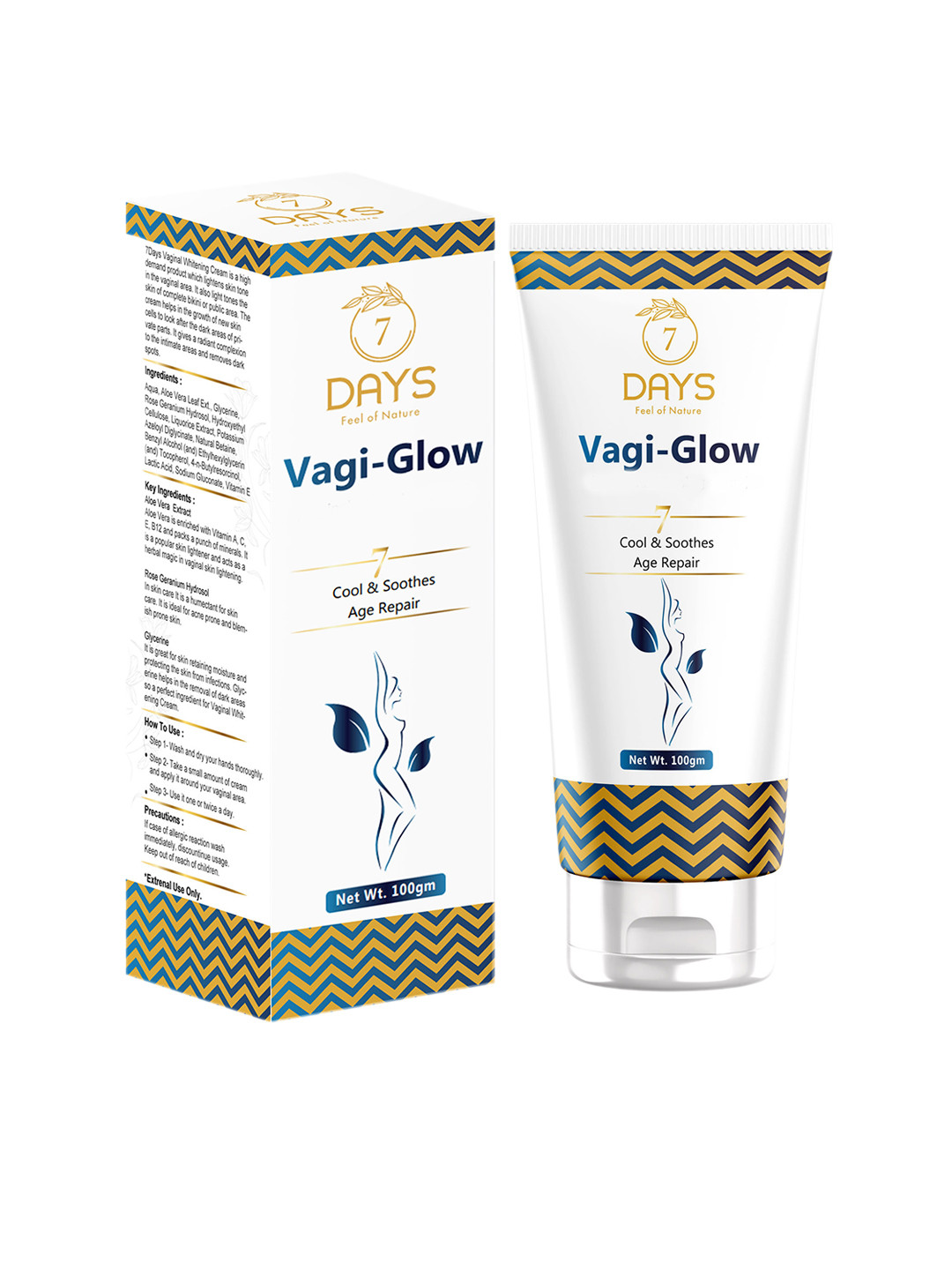 Buy 7 DAYS Vagi Glow Intimate Area Whitening & Brightening Cream 100 Gm Intimate Hygiene for