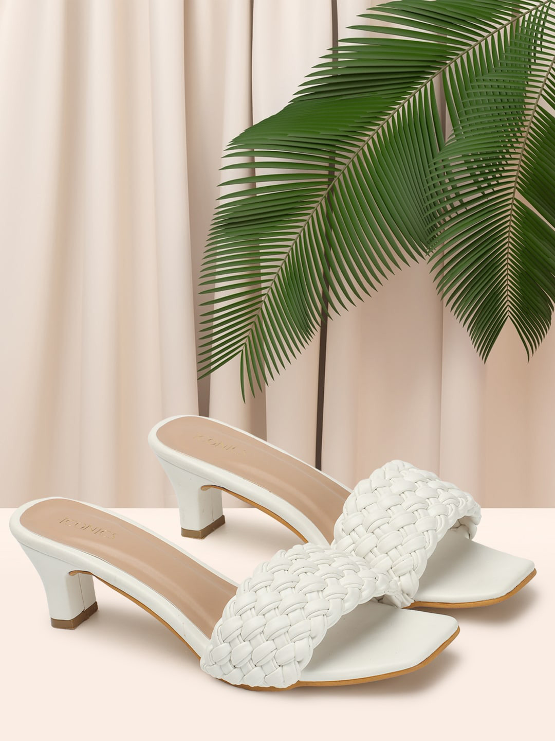 Buy ICONICS Textured Open Toe Kitten Heels - Heels for Women 23995998