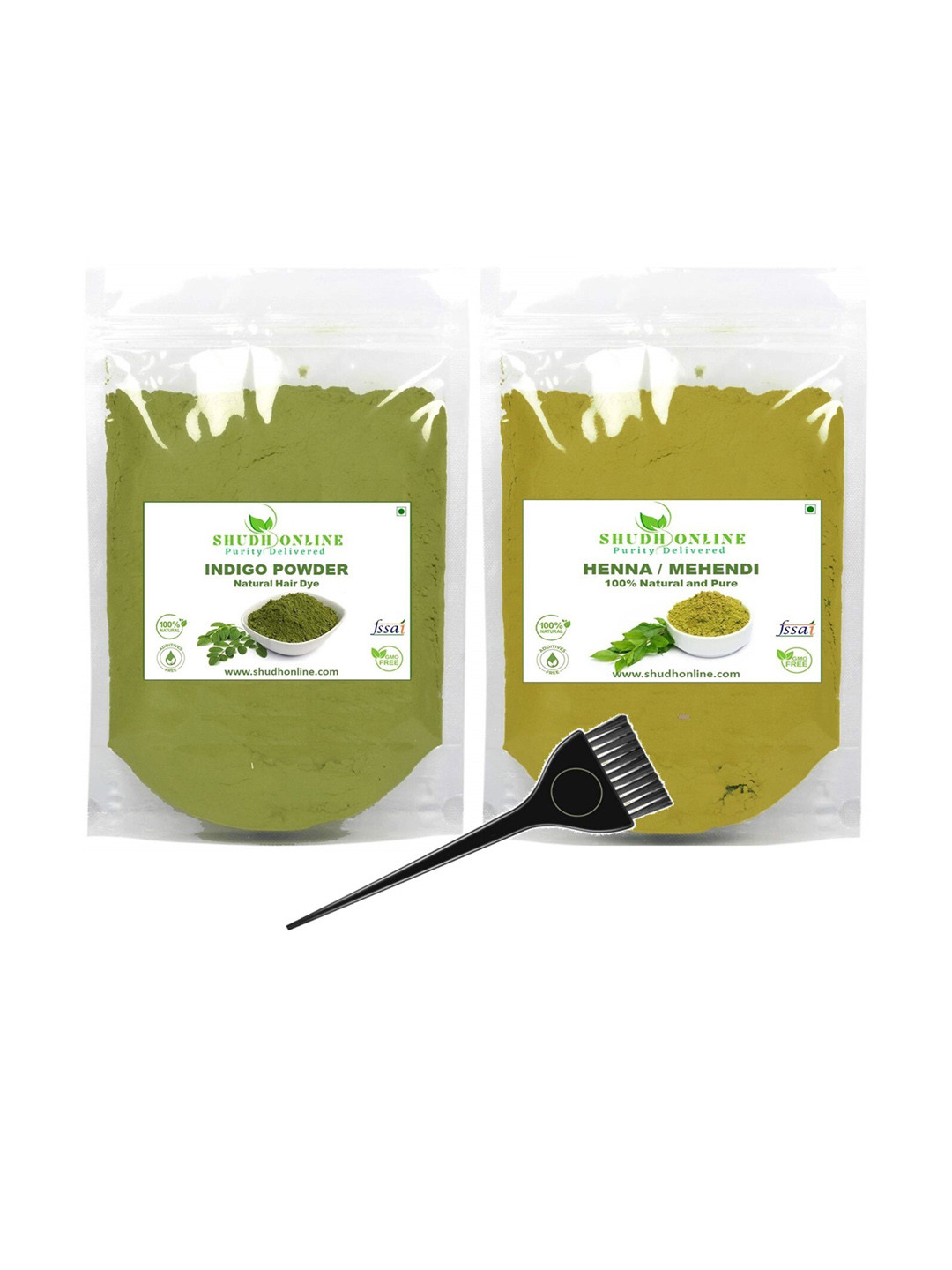 Buy Shudh Online Set Of Indigo Powder Hair Dye & Henna Powder 500 G Each Hair Colour for