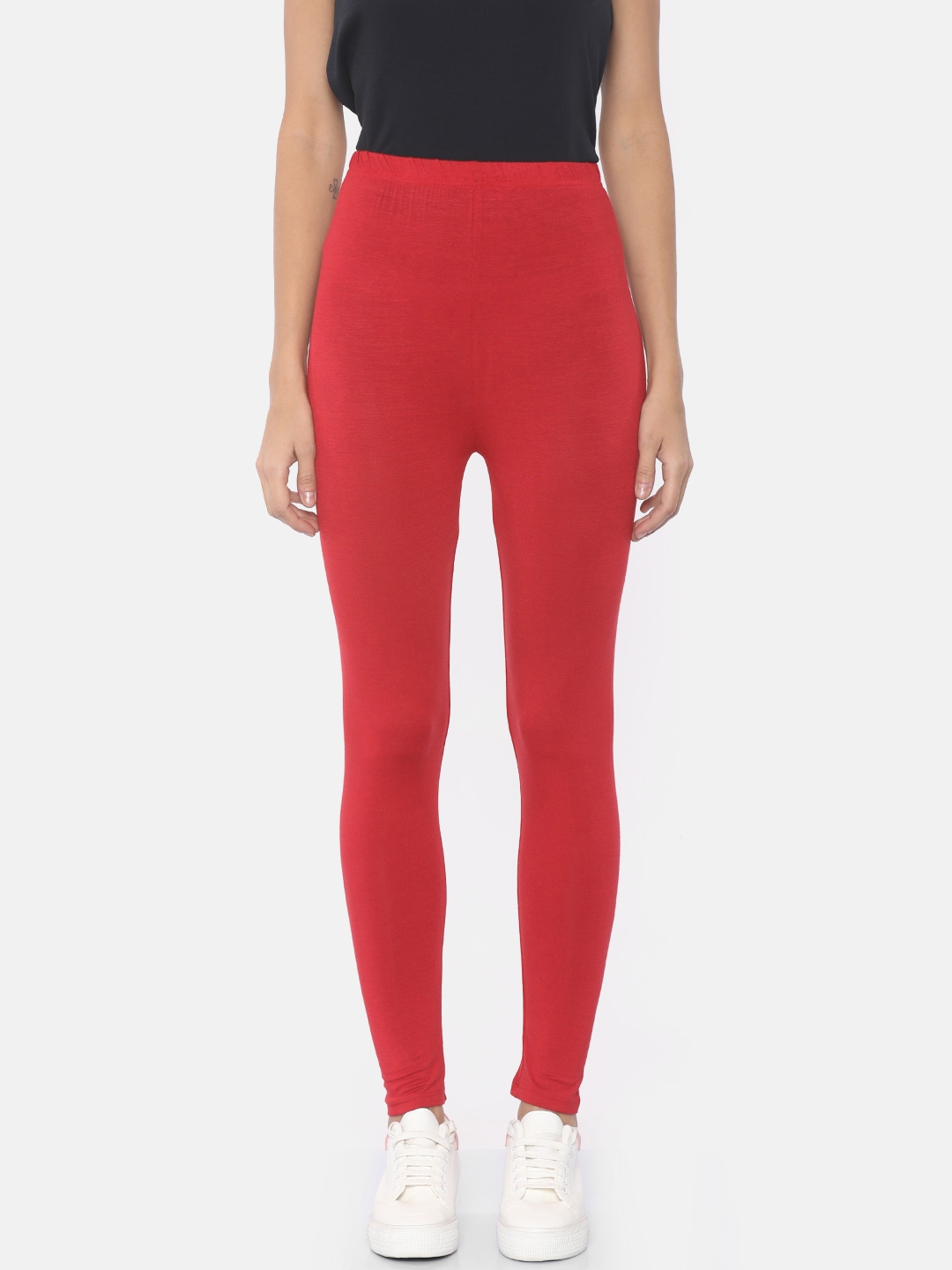 Buy AURELIA Red Solid High Rise Tights - Tights for Women 2400151 | Myntra