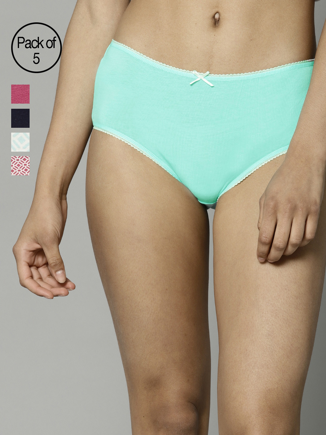 Buy Marks & Spencer Women Pack Of 5 Bikini Briefs 0043I Briefs for