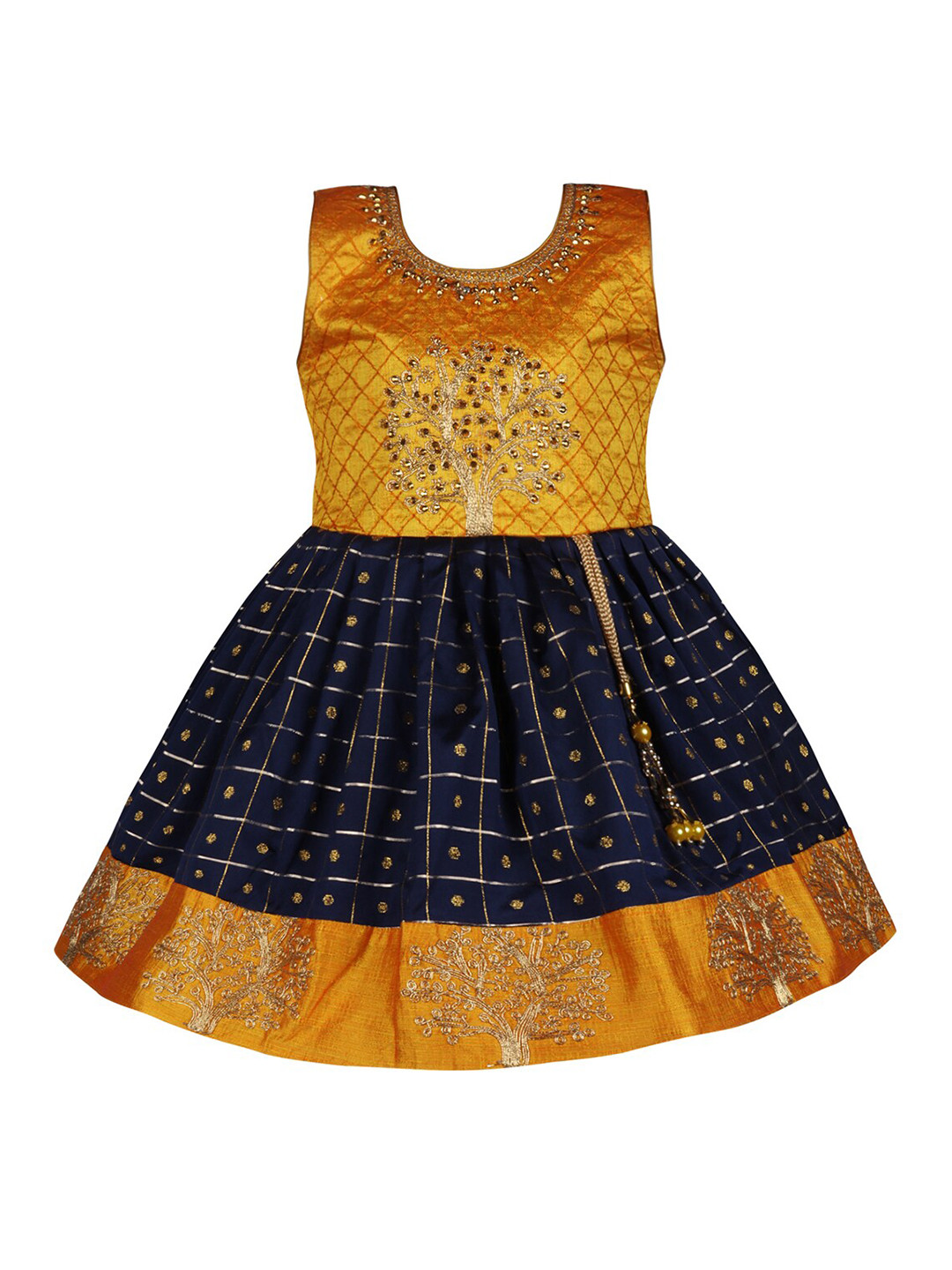 Colorful Silk Dress 
