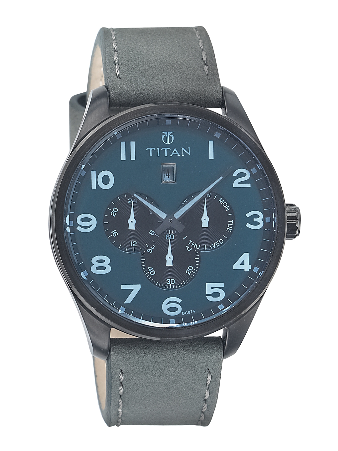 titan connected blue dial smart watch