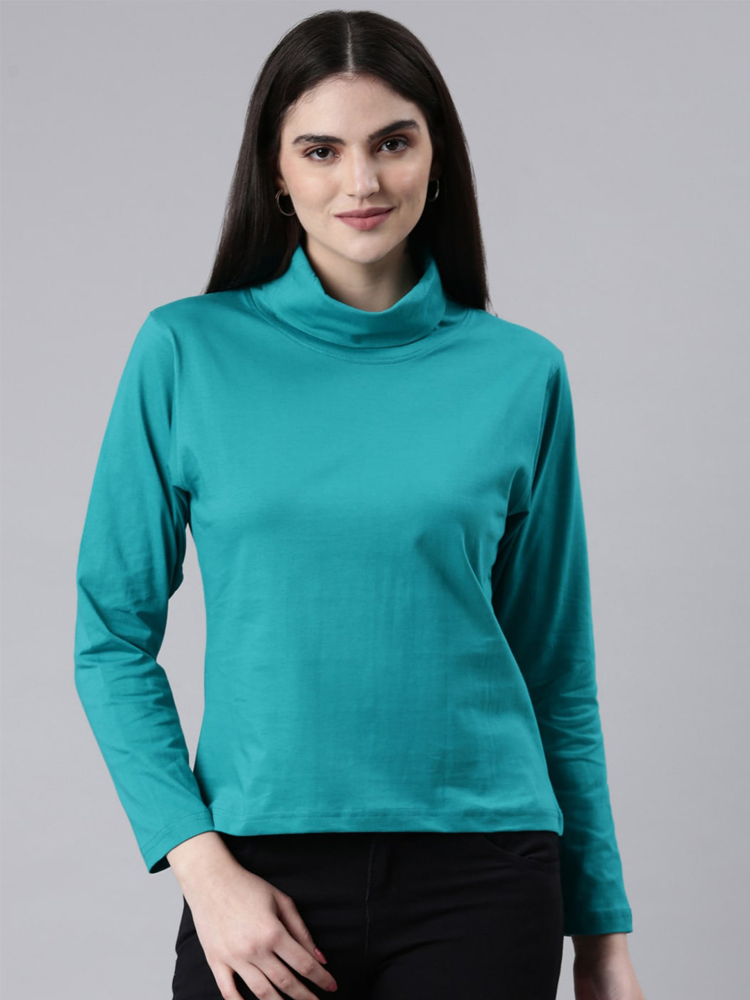 Buy Kryptic High Neck T Shirt Tshirts for Women 24043114 Myntra