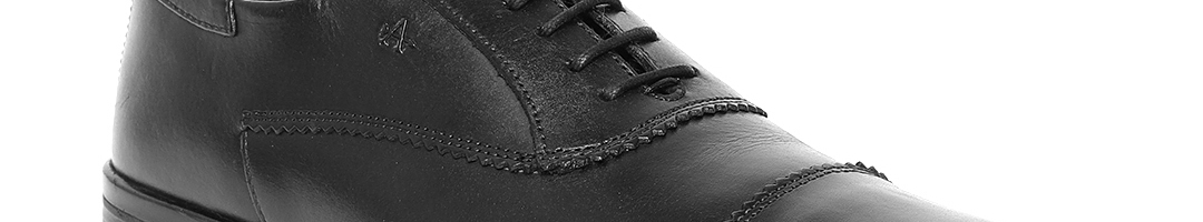 Buy Arrow Men Black Genuine Leather Oxfords - Formal Shoes for Men ...