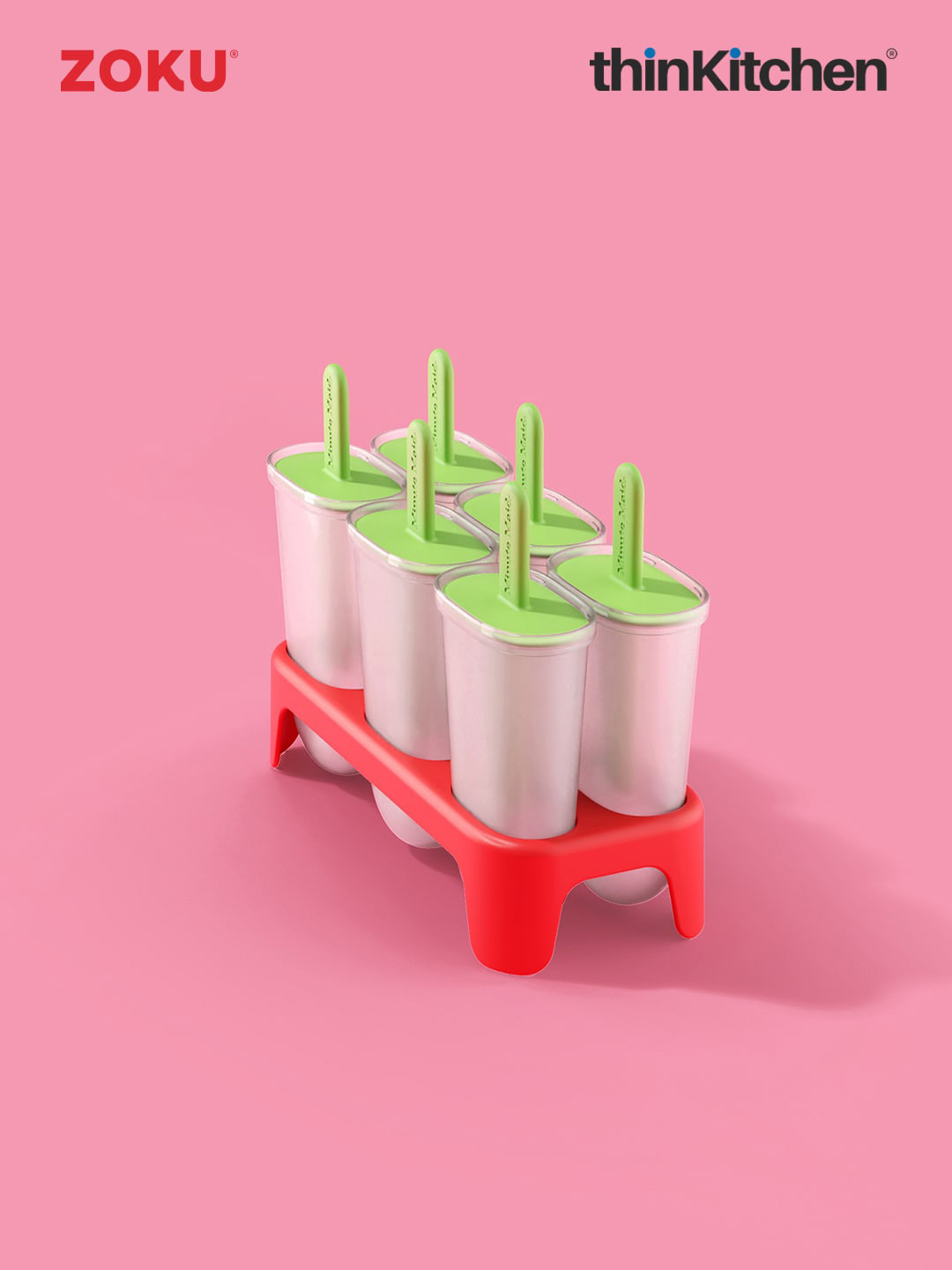 Buy ZOKU Red Minute Maid Ice Pop Mold Ice Moulds for Unisex 24053542