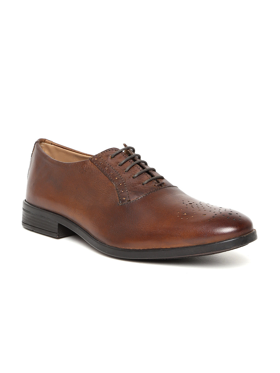 Buy Arrow Men Brown Leather Formal Oxfords - Formal Shoes ...