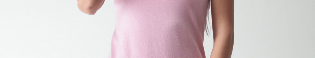 Buy FOREVER 21 Women Pink Solid Sheath Dress - Dresses for Women ...