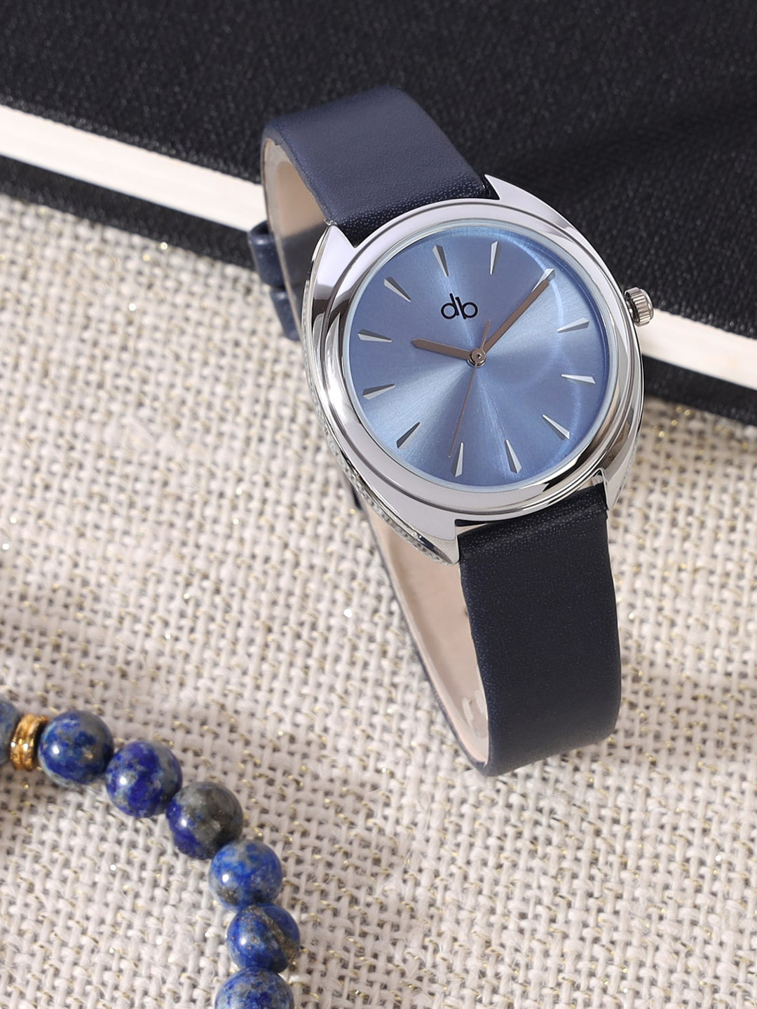 Buy DressBerry Women Blue Dial & Blue Leather Straps Analogue Watch DB0006F Watches for Women