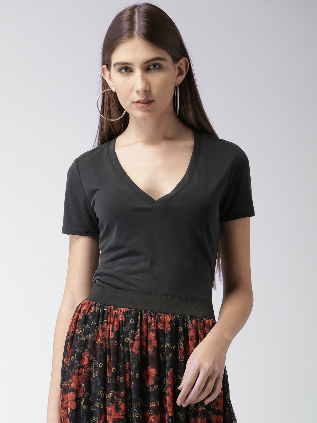 Buy FOREVER 21 Charcoal Grey Bodysuit Bodysuit for Women 2407112 Myntra