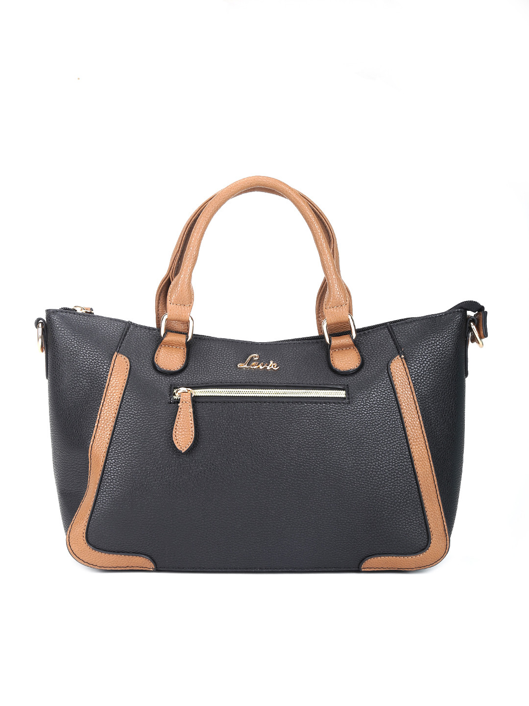 Buy Lavie Black Solid Handheld Bag Handbags for Women 2407501 Myntra