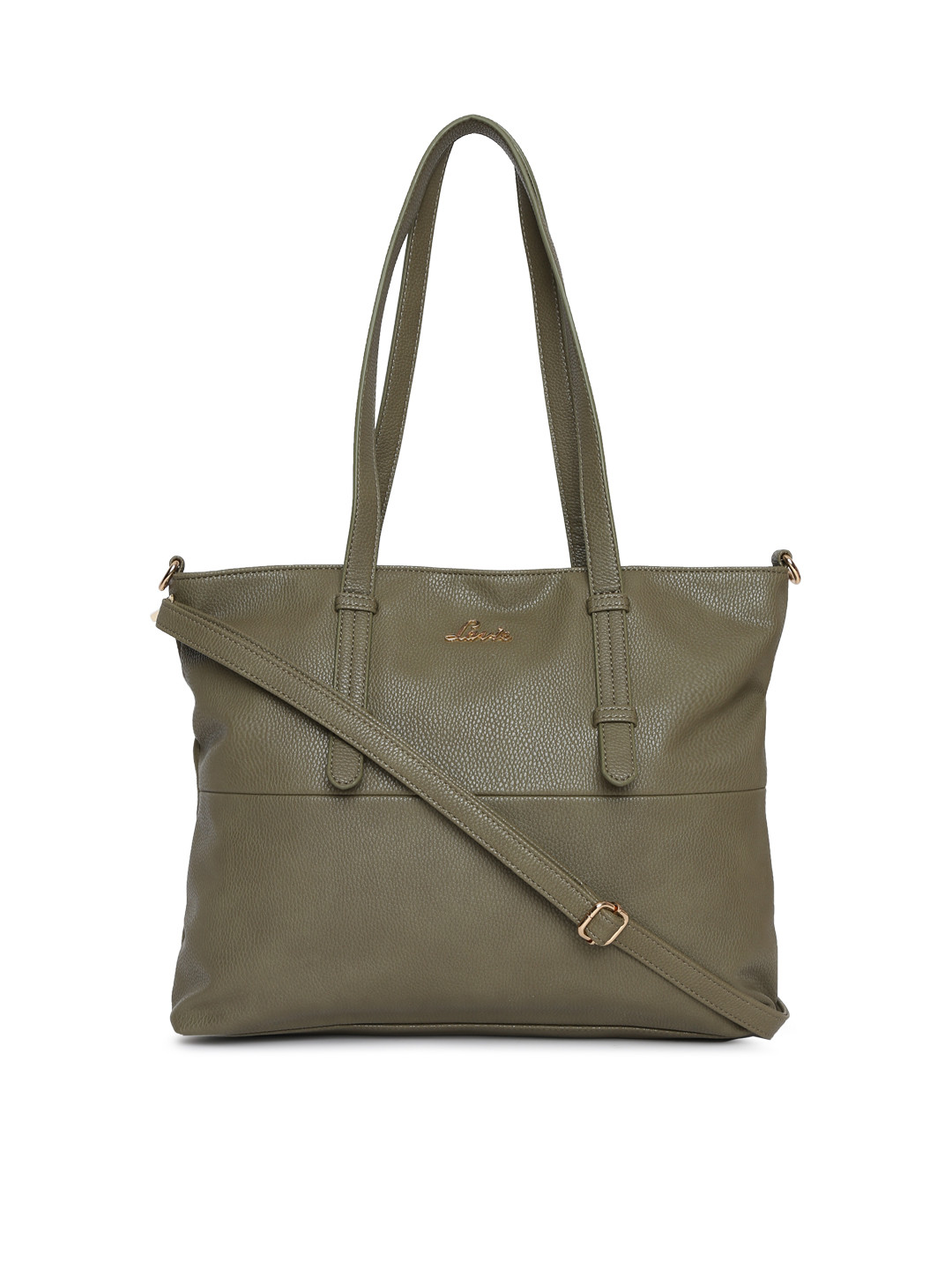 Buy Lavie Olive Green Solid Shoulder Bag Handbags for Women 2407503