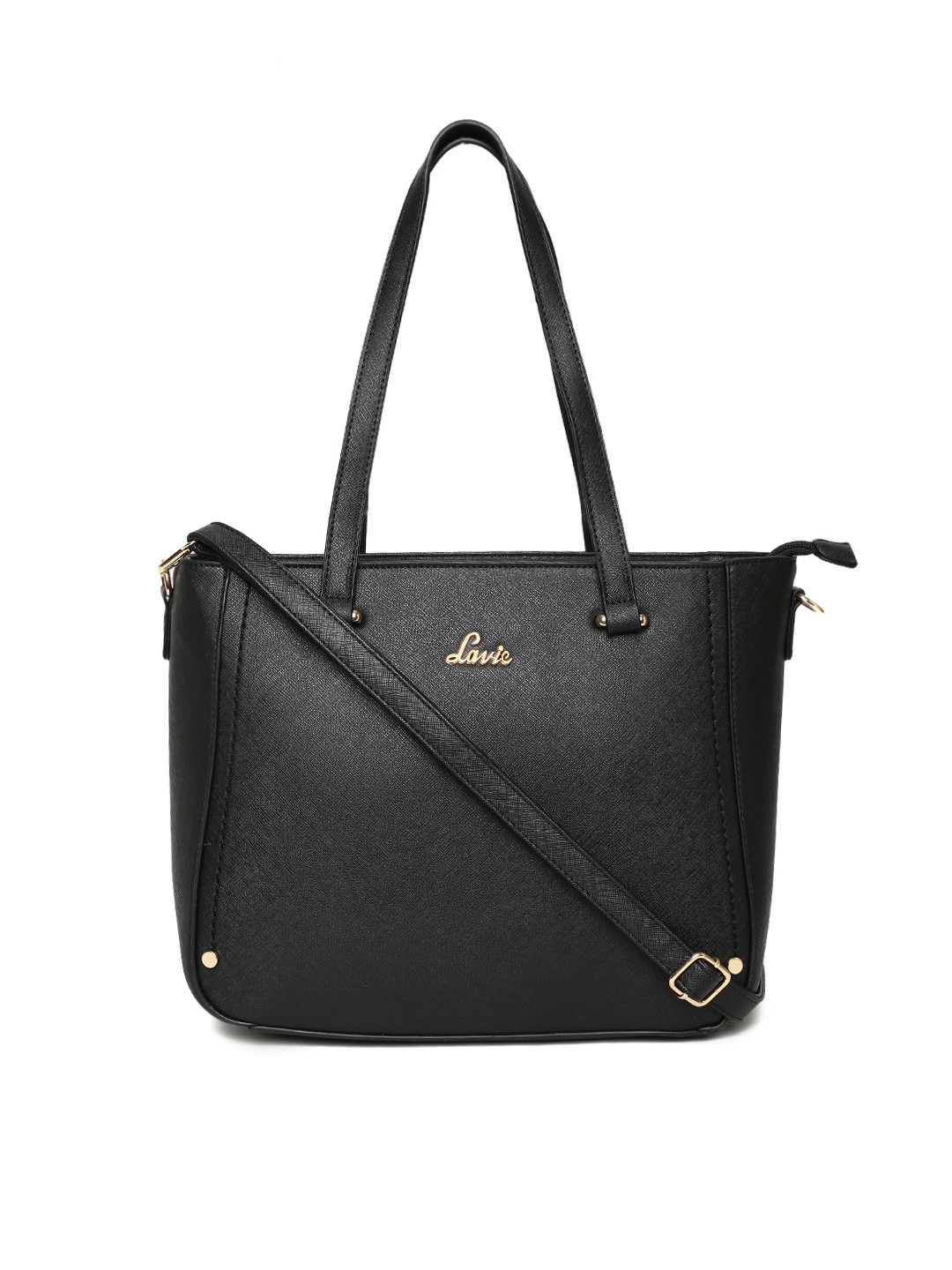 Buy Lavie Black Solid Shoulder Bag - Handbags for Women 2407567 | Myntra