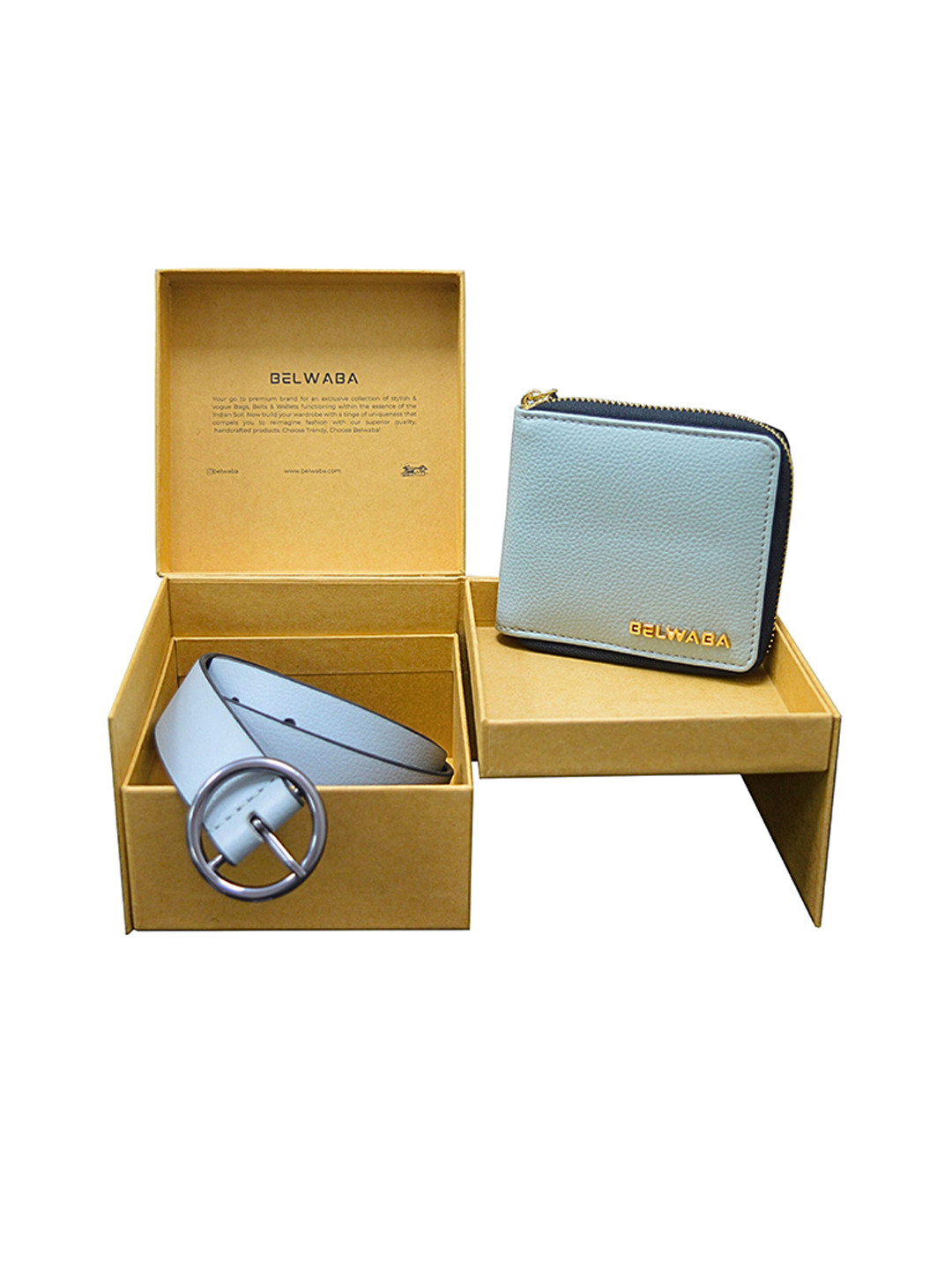 Buy Belwaba Women Set Of 2 Textured Accessory Gift Set Accessory Gift