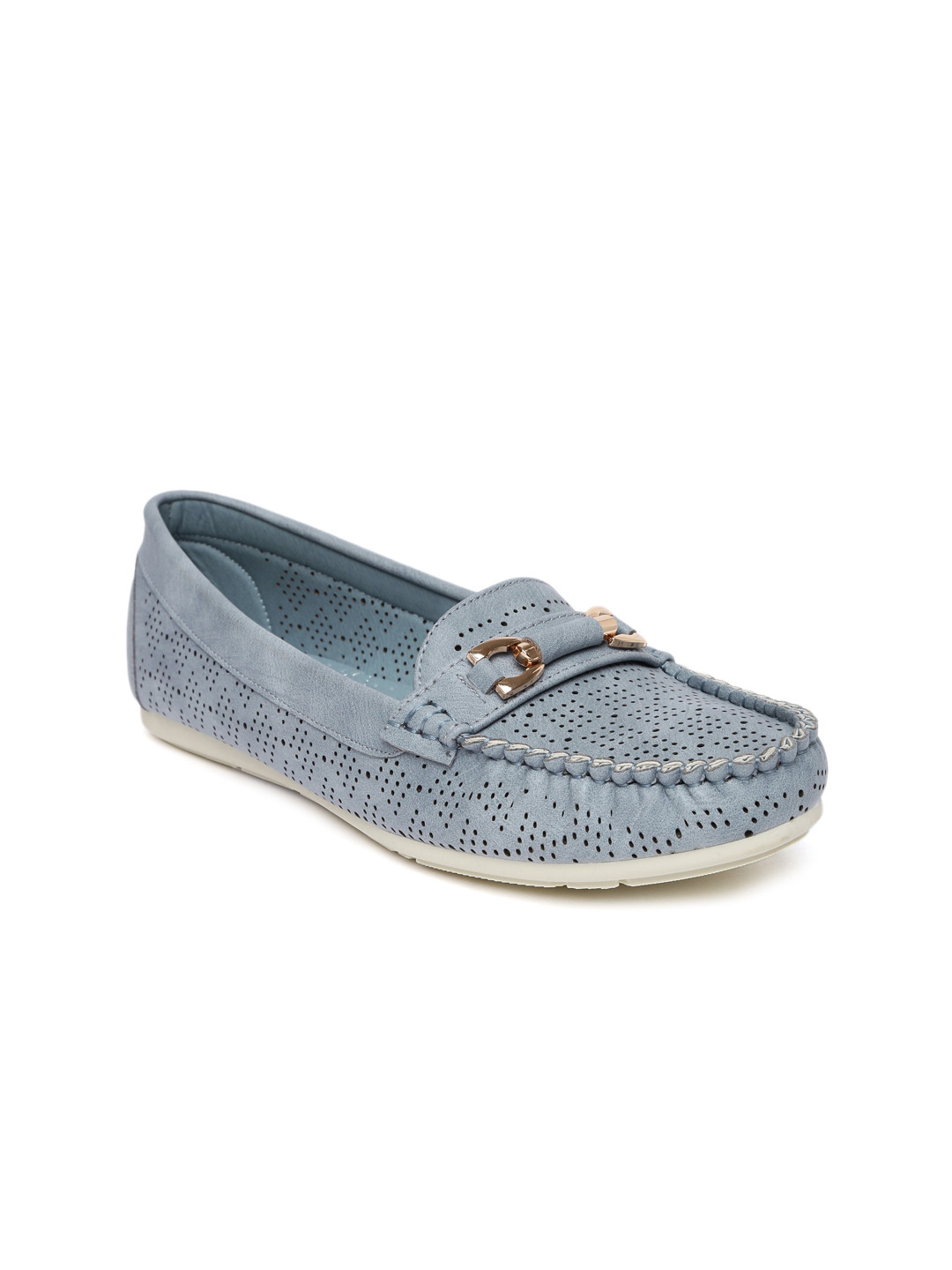 Buy Ginger By Lifestyle Women Blue Loafers Casual Shoes