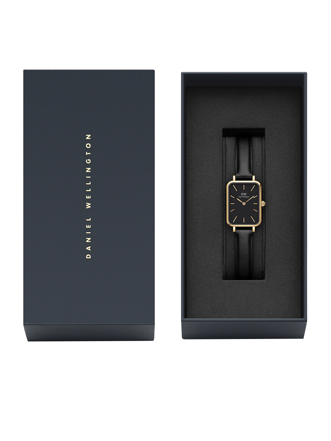 Buy Daniel Wellington Women Quadro Pressed Sheffield 26mm Black Dial