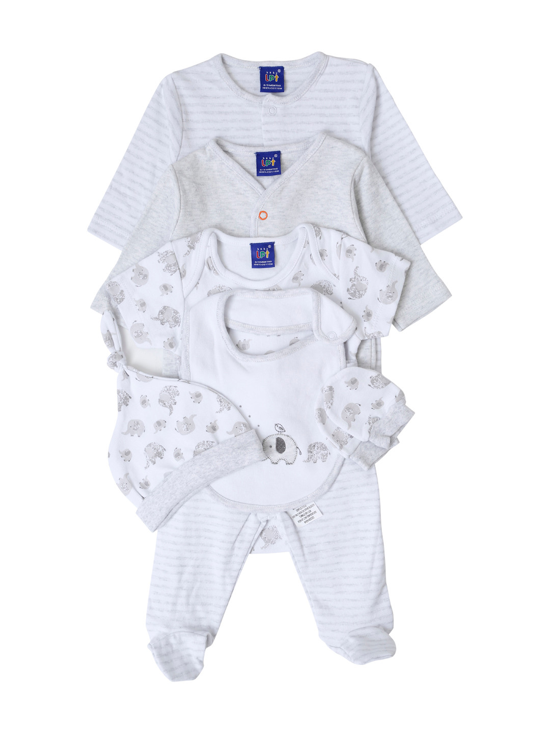 Buy Lilliput Kids Unisex Grey Printed Clothing Set Clothing Set for