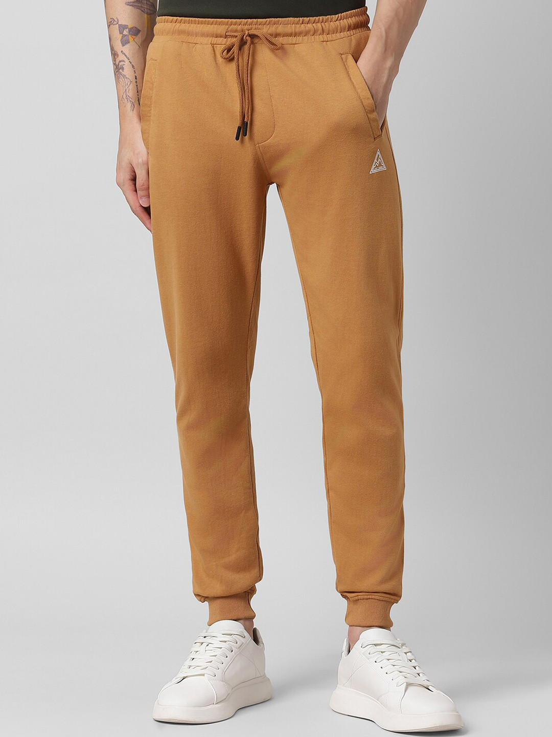 Buy People Men Mustard Yellow Mid Rise Joggers Track Pants for Men