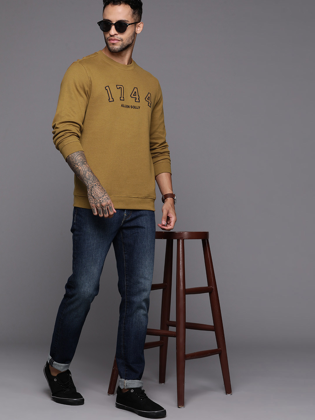 Buy Allen Solly Brand Logo Printed Sweatshirt Sweatshirts for Men