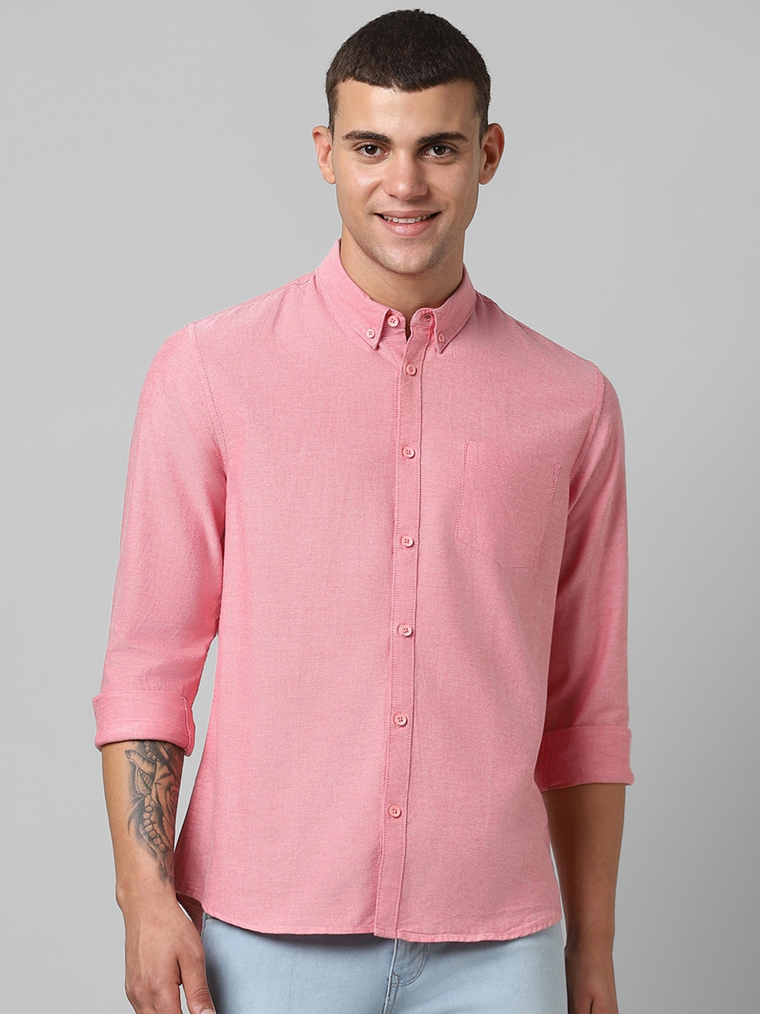 Buy People Slim Fit Pure Cotton Casual Shirt - Shirts for Men 24094706 ...