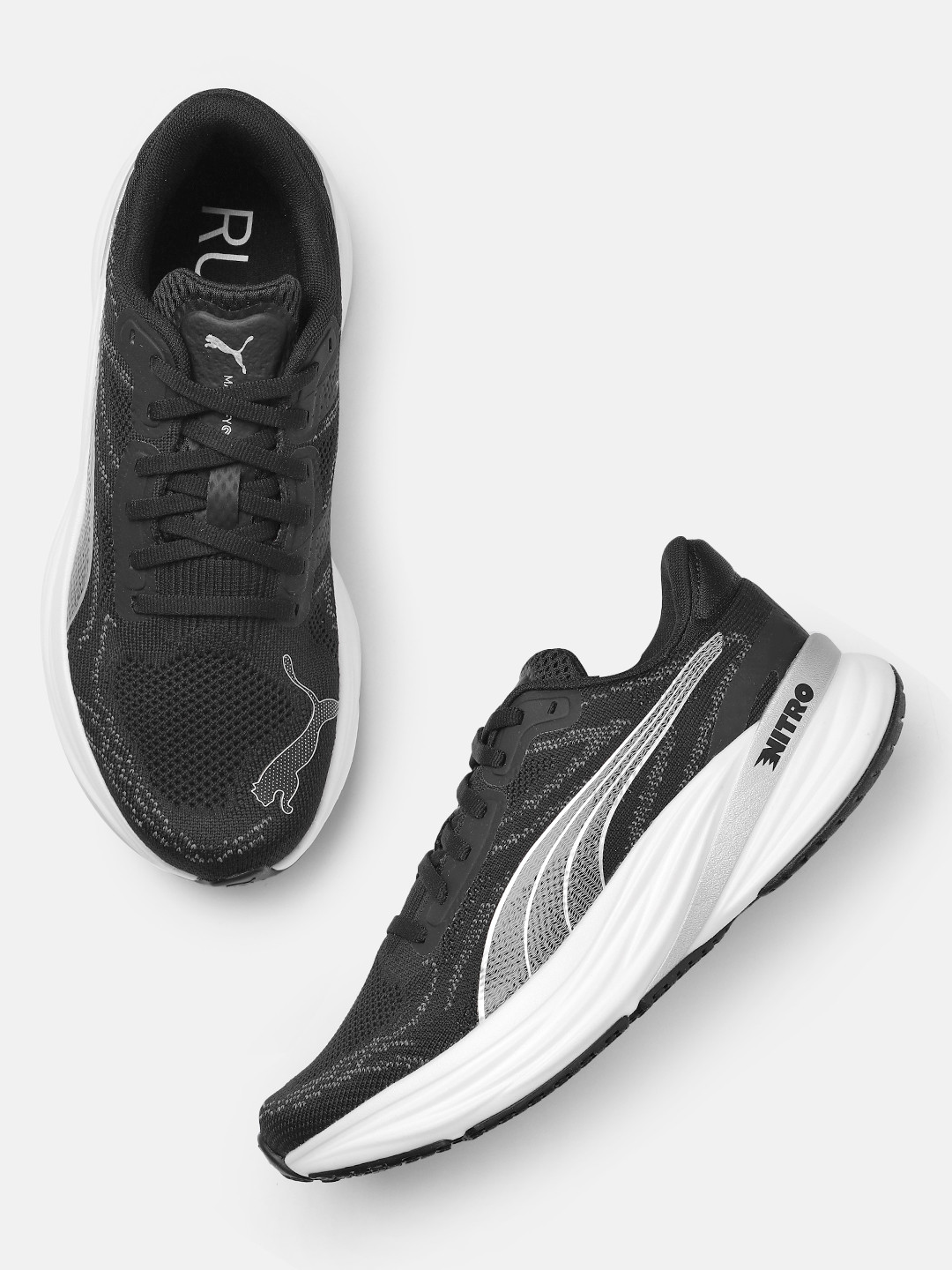 Buy Puma Men Magnify NITRO 2 Textile Running Shoes Sports Shoes for