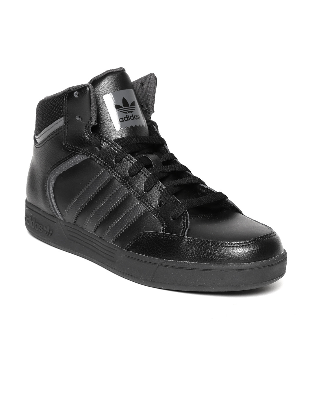 Buy ADIDAS Originals Men Black VARIAL Mid Leather Skateboard Shoes